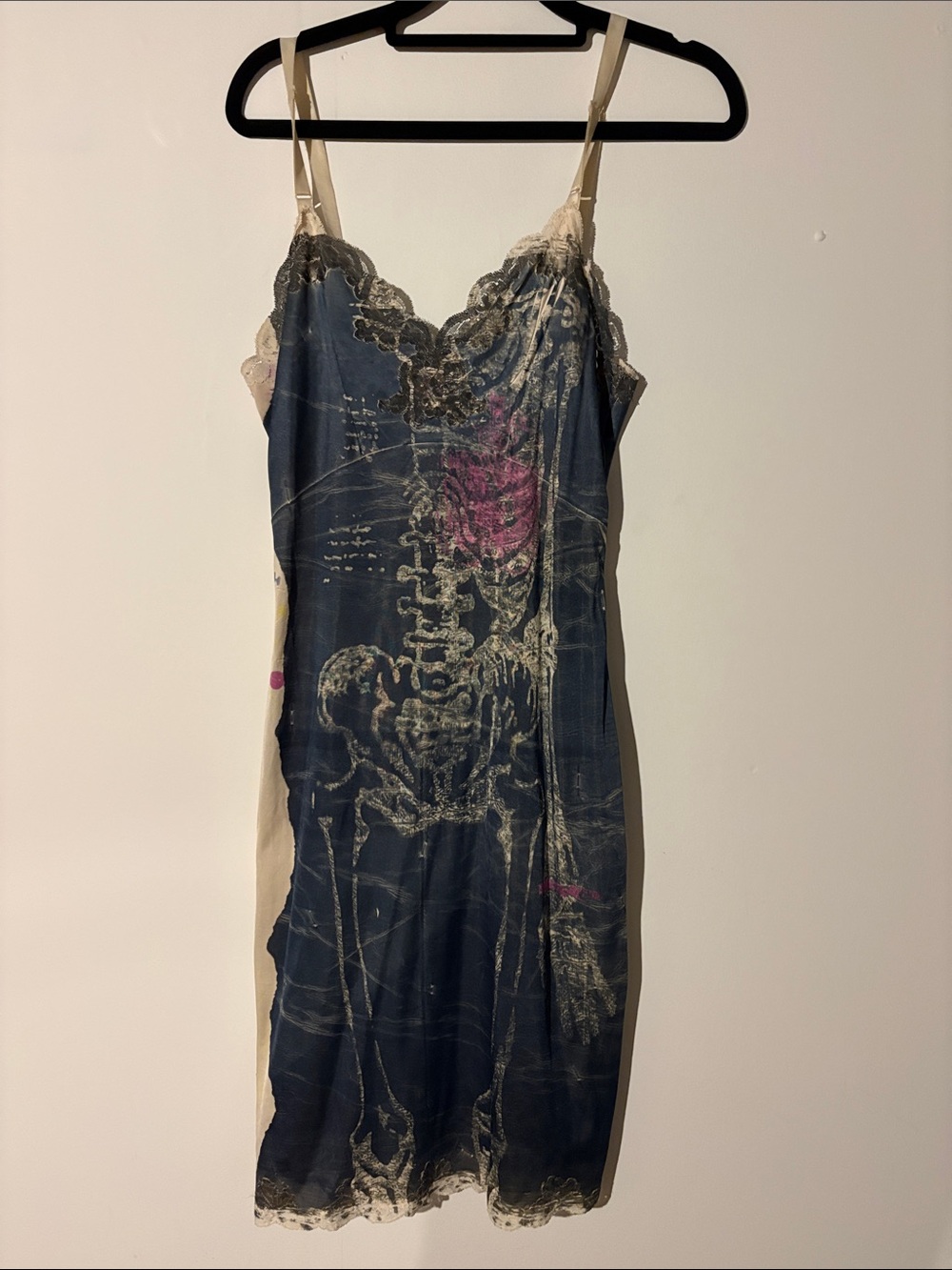 Hand painted vintage slip dress 🖤
